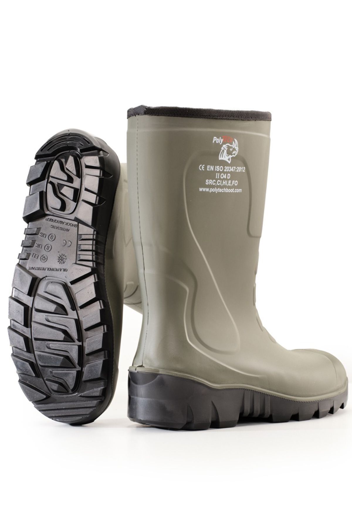 PolyTech Boot K31- Kısa Konç 31 Cm Mavi Poliüretan Çizme O4, Standart Koruma, Çelik Burunsuz - Image 9